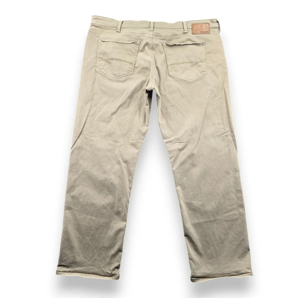 Mavi Matt Relaxed Straight Leg Pants Mens 42x29 Tan Khaki Cotton Stretch Chino